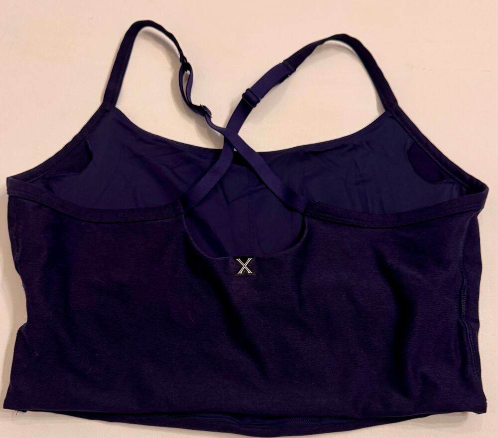 Savage x Fenty Supple Flex Shelf Bra Tank Sports Bra Navy Women's Size XL 14/16